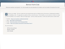 Tablet Screenshot of beniciayachtclub.com